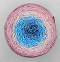 50/50 Silk/Merino Fingering Pink to Navy Gradient